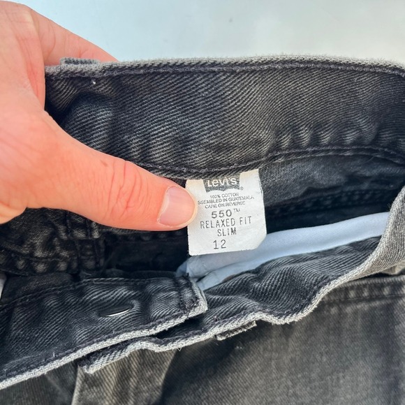 Levi's Denim - Vintage 90s Levi's 550 slim straight black denim jeans jeans